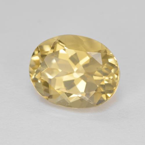 Berillo dorato Giallo caldo naturale da 3.85 ct, Taglio ovale, VVS