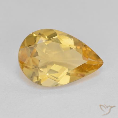 Berillo dorato giallo oro naturale da 3.31 ct, Forma a pera, VS