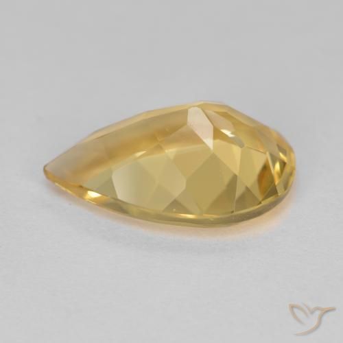 Berillo dorato giallo oro naturale da 3.31 ct, Forma a pera, VS
