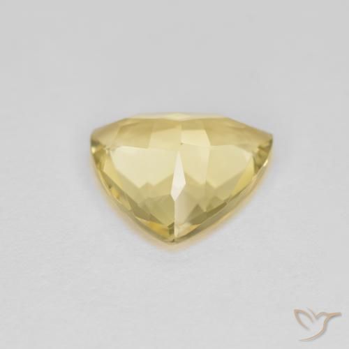 Berillo dorato Oro chiaro naturale da 2.57 ct, Taglio trillion, VVS-VS