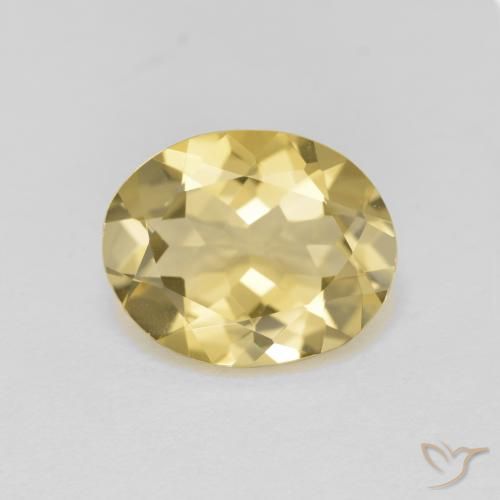 2.98ct Naturale Giallo medio Berillo dorato, Ovale, VVS
