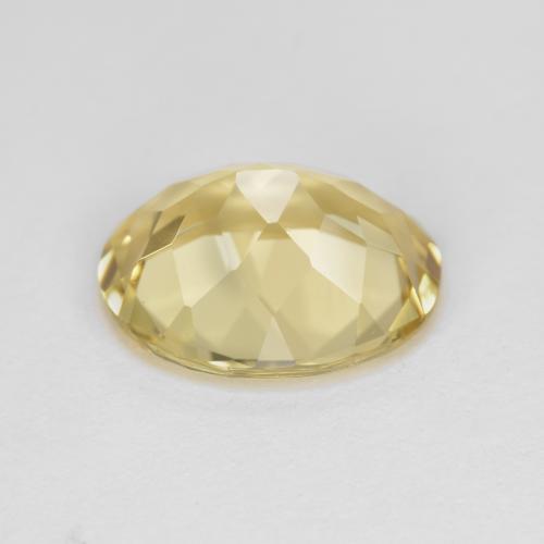 Berillo dorato naturale giallo da 4,30 ct, taglio ovale, VVS