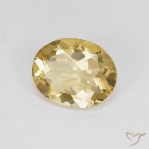 Berillo dorato Giallo caldo naturale da 3.11 ct, Ovale, VVS