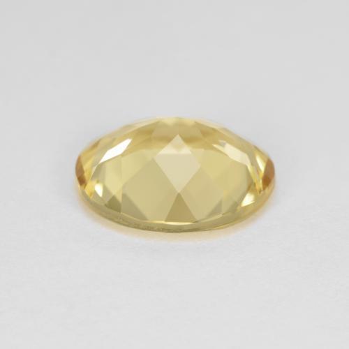 Berillo dorato naturale giallo da 3,12 ct, taglio ovale, VVS