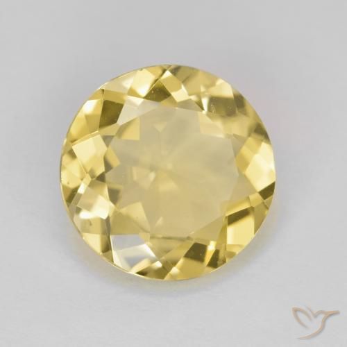 2.73ct Naturale Giallo dorato Berillo dorato, Rotondo, VVS-VS