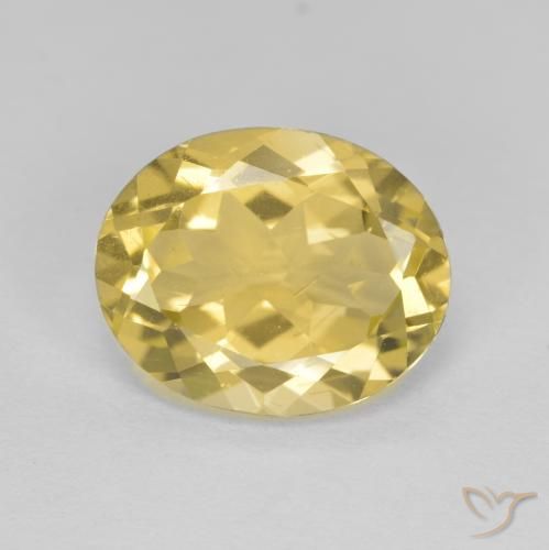 3.37ct Naturale Oro brillante Berillo dorato, Ovale, VS