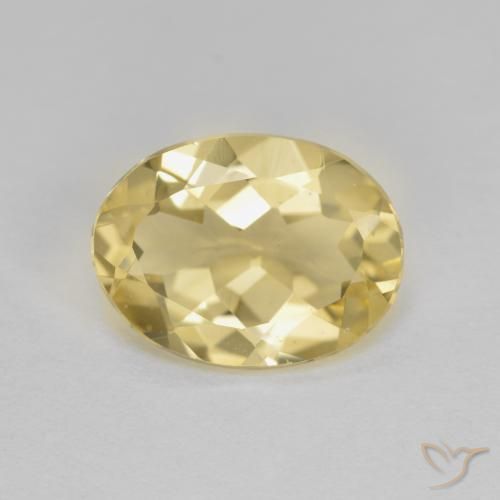 1.73ct Naturale Giallo di Digione Berillo dorato, Ovale, VVS-VS