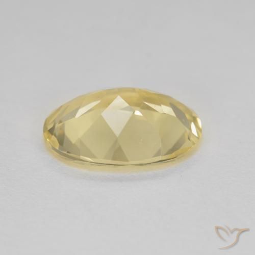 Berillo dorato Giallo di Digione naturale da 1.73 ct, Ovale, VVS-VS