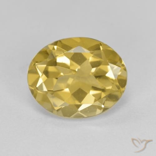 Berillo dorato Oro giallastro naturale da 3.19 ct, Taglio ovale, VVS-VS