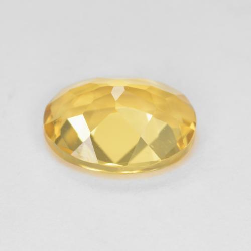 Berillo dorato naturale giallo da 1,72 ct, taglio ovale, VVS-VS