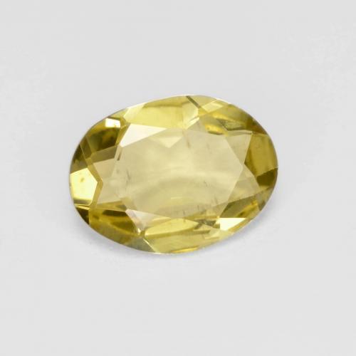 Berillo dorato Giallo medio naturale da 1.33 ct, Taglio ovale, VS