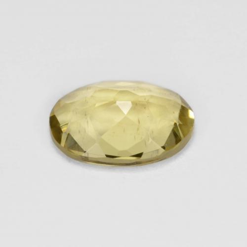 Berillo dorato Giallo medio naturale da 1.33 ct, Taglio ovale, VS