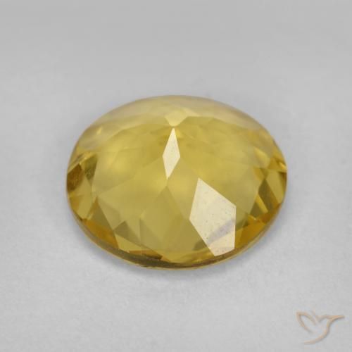 Berillo dorato Giallo miele naturale da 2.84 ct, Rotondo, VVS