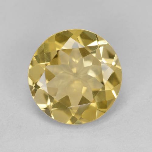 Berillo dorato Giallo di Digione naturale da 3.00 ct, Taglio rotondo, VS