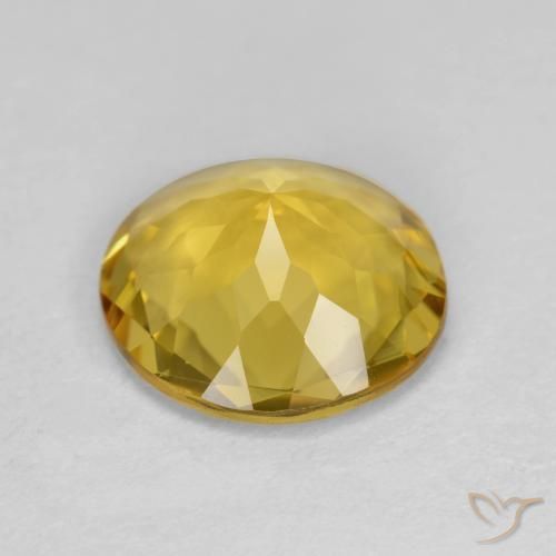 Berillo dorato Giallo miele naturale da 2.69 ct, Taglio rotondo, VVS