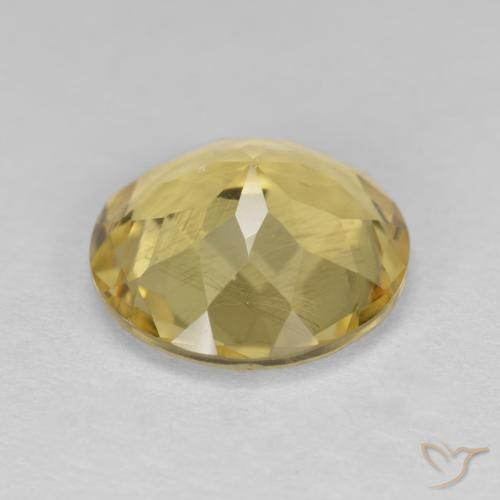 Berillo dorato Giallo dorato chiaro naturale da 3.21 ct, Rotondo, VS