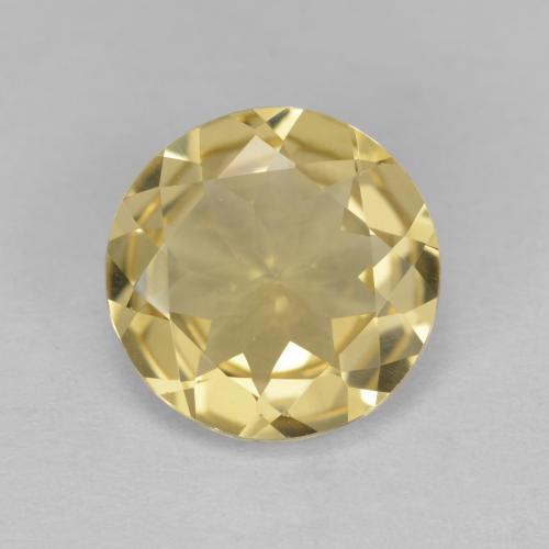 Berillo dorato Giallo medio naturale da 2.67 ct, Taglio rotondo, VVS-VS