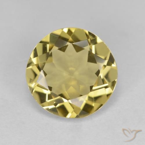 2.98ct Naturale Giallo medio Berillo dorato, Rotondo, VVS-VS
