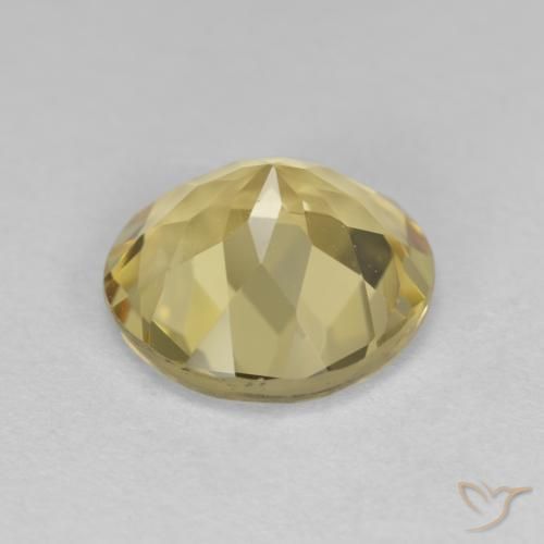 Berillo dorato Giallo chiaro naturale da 2.85 ct, Rotondo, VVS