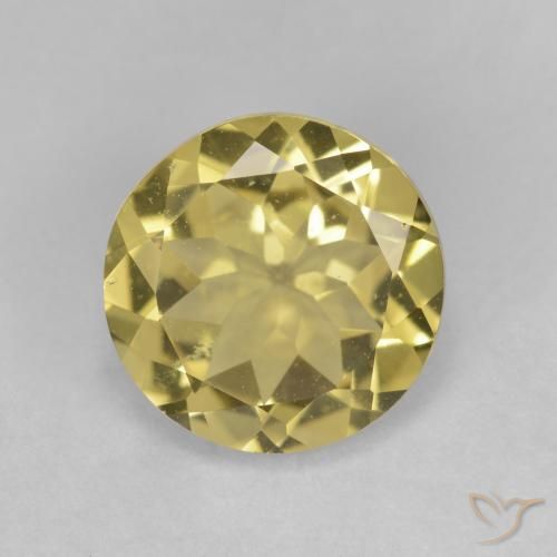 2.85ct Naturale Oro chiaro Berillo dorato, Rotondo, VVS-VS