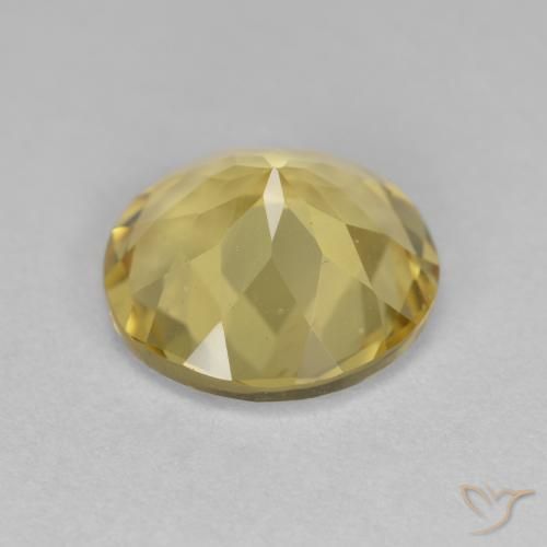 Berillo dorato Oro chiaro naturale da 2.85 ct, Rotondo, VVS-VS