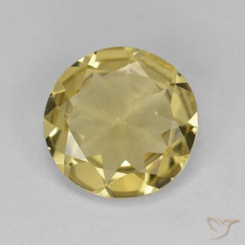2.60ct Naturale Giallo chiaro Berillo dorato, Rotondo, VS