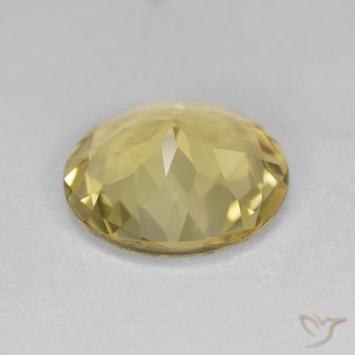Berillo dorato Giallo chiaro naturale da 2.60 ct, Rotondo, VS