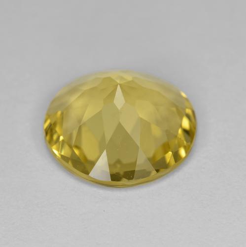 Berillo dorato Giallo miele chiaro naturale da 3.27 ct, Taglio rotondo, VS