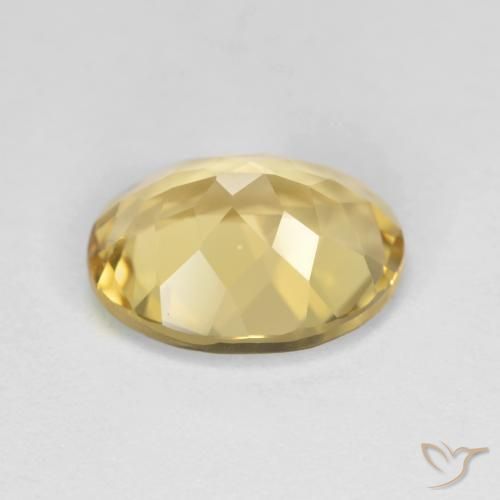 Berillo dorato Giallo chiaro naturale da 3.49 ct, Ovale, VVS-VS