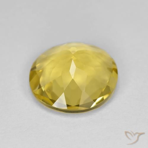 Berillo dorato Giallo medio naturale da 2.95 ct, Taglio rotondo, VVS
