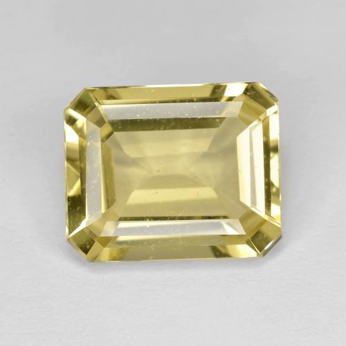 Berillo dorato Giallo Miele Molto Chiaro naturale da 3.76 ct, Taglio smeraldo, VS