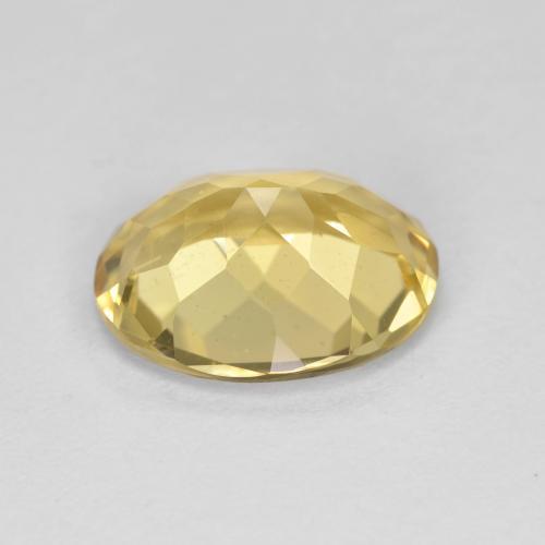 Berillo dorato naturale giallo da 3,27 ct, taglio ovale, VVS-VS