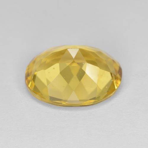 Berillo dorato Giallo intenso naturale da 4.35 ct, Taglio ovale, VS