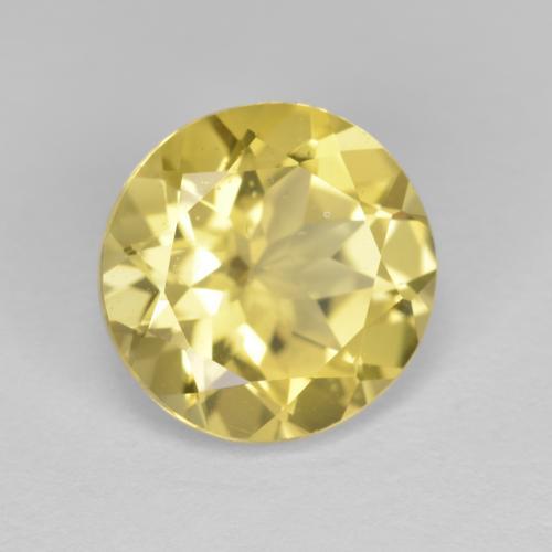 Berillo dorato Giallo chiaro naturale da 3.55 ct, Taglio rotondo, VS