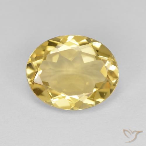 2.90ct Naturale Giallo chiaro Berillo dorato, Ovale, VVS-VS