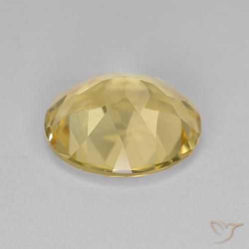 Berillo dorato Giallo medio naturale da 3.54 ct, Ovale, VVS-VS