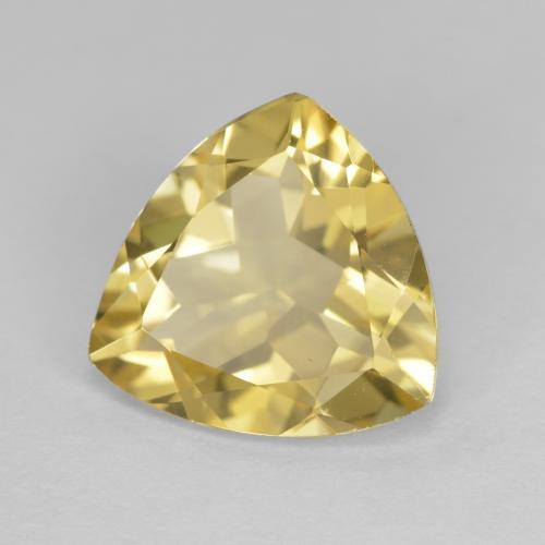 Berillo dorato Giallo medio-chiaro naturale da 3.36 ct, Taglio trillion, VVS-VS