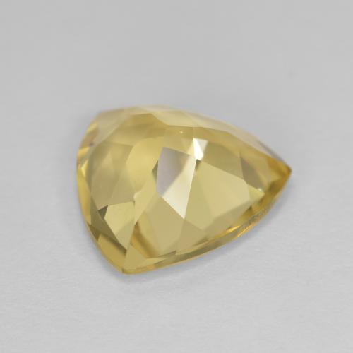 Berillo dorato Giallo medio-chiaro naturale da 3.36 ct, Taglio trillion, VVS-VS