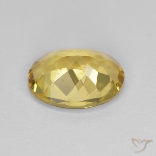 Berillo dorato Giallo medio naturale da 2.72 ct, Ovale, VS