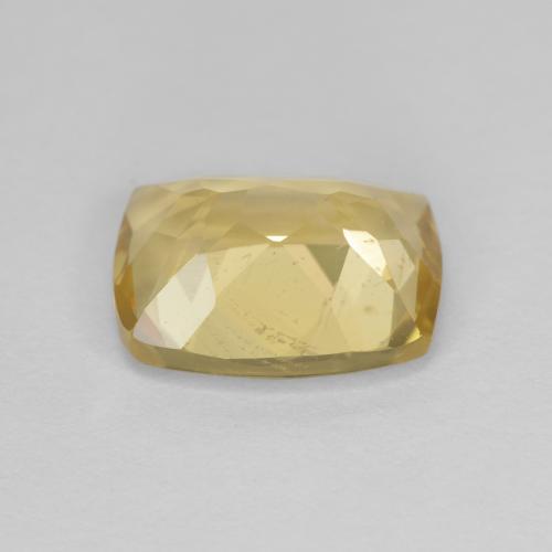 Berillo dorato naturale giallo da 2,87 ct, taglio a cuscino, VS