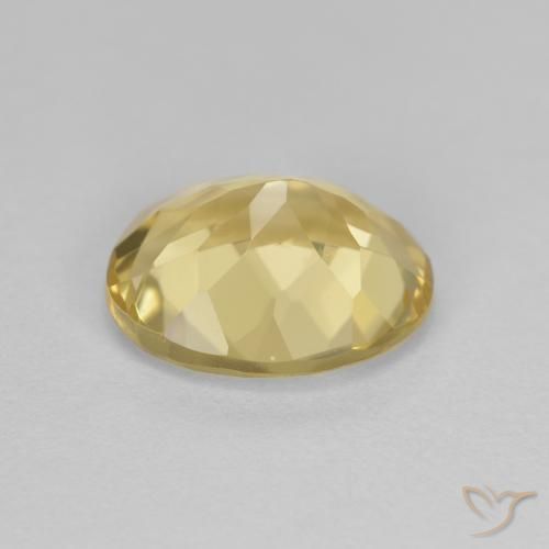 Berillo dorato Giallo Toscana naturale da 2.27 ct, Ovale, VVS-VS