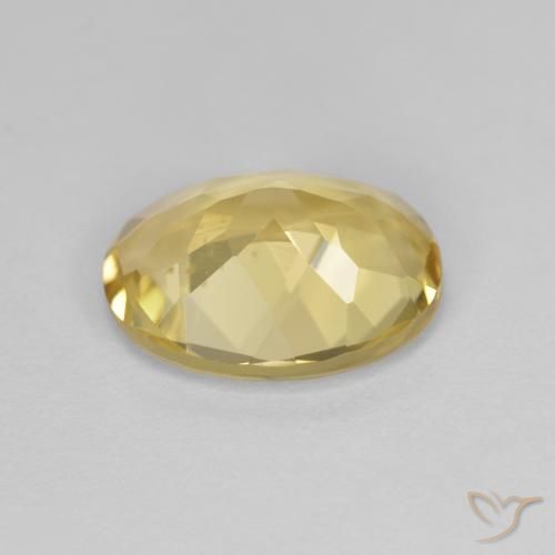 Berillo dorato Giallo chiaro naturale da 2.94 ct, Ovale, VVS-VS