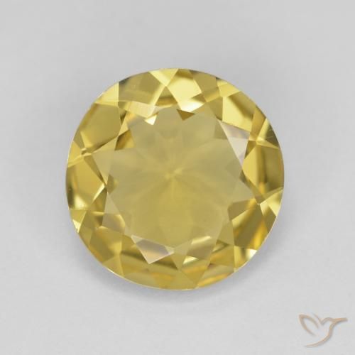 2.86ct Naturale Oro chiaro Berillo dorato, Rotondo, VVS