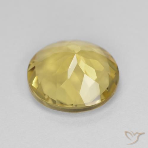 Berillo dorato Oro chiaro naturale da 2.86 ct, Rotondo, VVS
