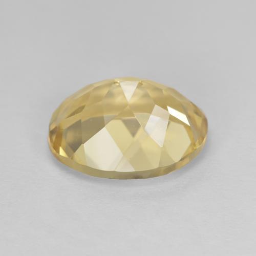 Berillo dorato naturale giallo da 3,76 ct, taglio ovale, VVS