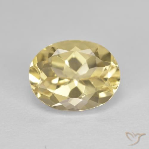 2.65ct Naturale Giallo medio Berillo dorato, Ovale, VVS