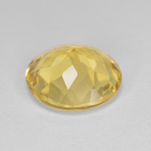 Berillo dorato naturale giallo da 3,50 ct, taglio rotondo, VVS-VS