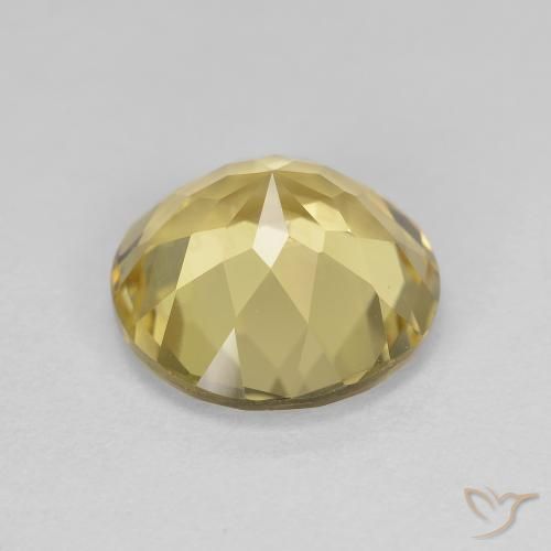 Berillo dorato Giallo dorato chiaro naturale da 2.59 ct, Rotondo, VVS