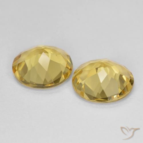 Gemme di Berillo dorato Giallo chiaro naturale da 2.70 ct, Rotondo, VVS