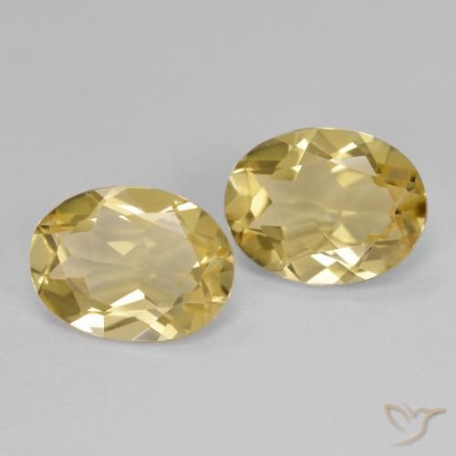 3.02ctw Naturale Giallo di Digione Berillo dorato, Ovale, VVS-VS